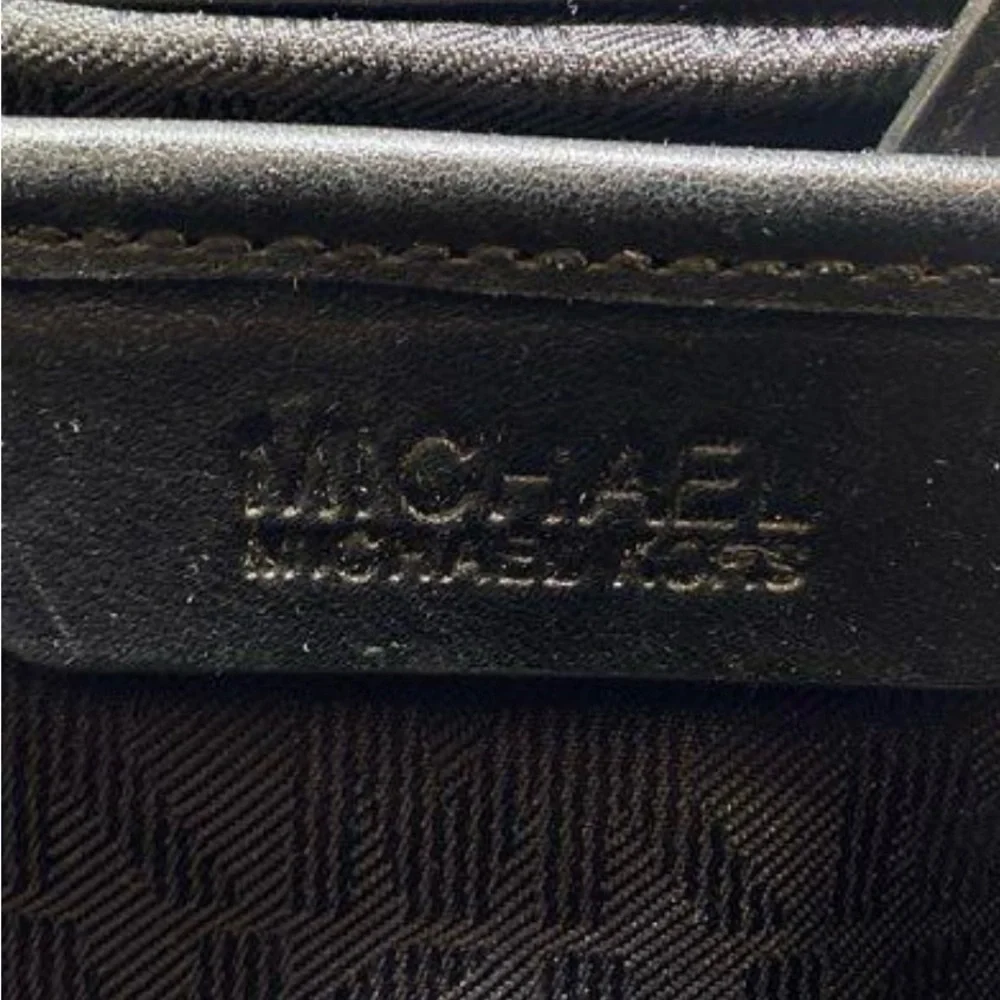 Michael Kors Black Textured Satchel - Picture 5 of 6